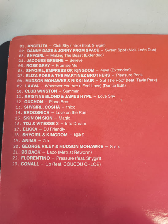 CD/Speciale del Mix Album "Fabric Presents Shygirl" Anno 2024