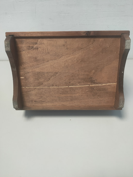 Cassetta Porta Lustrascarpe in Legno, Comunemente Chiamata Sciuscià vintage Anni '80