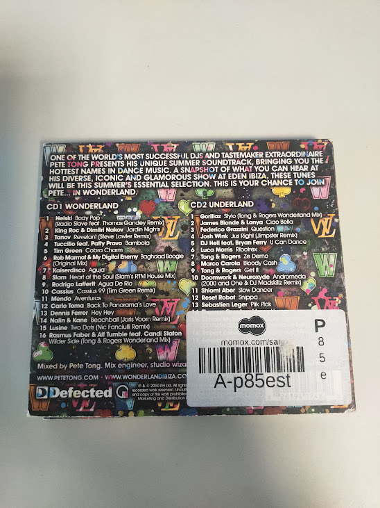 Cofanetto Doppio CD Wonderland Pete Tong 2010