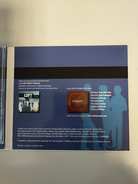 Doppio CD Compilation Loft Party - New York City Anno 2006