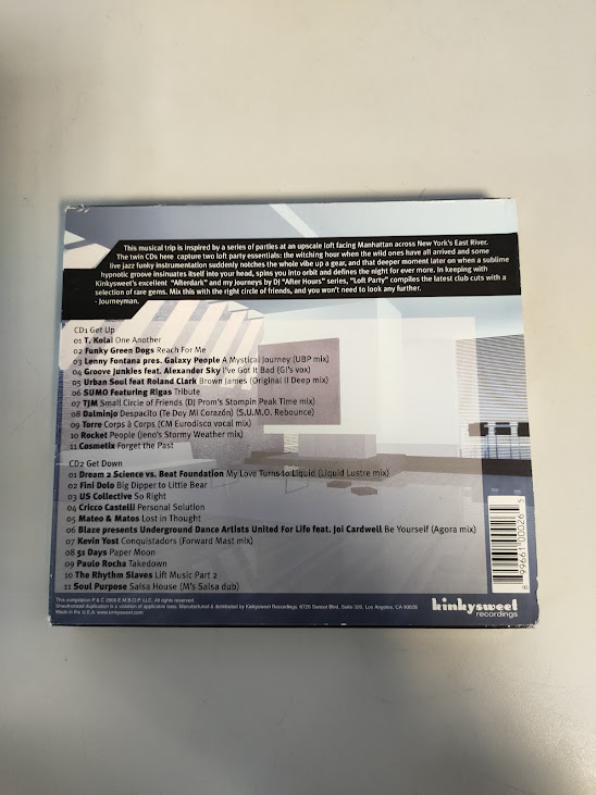 Doppio CD Compilation Loft Party - New York City Anno 2006