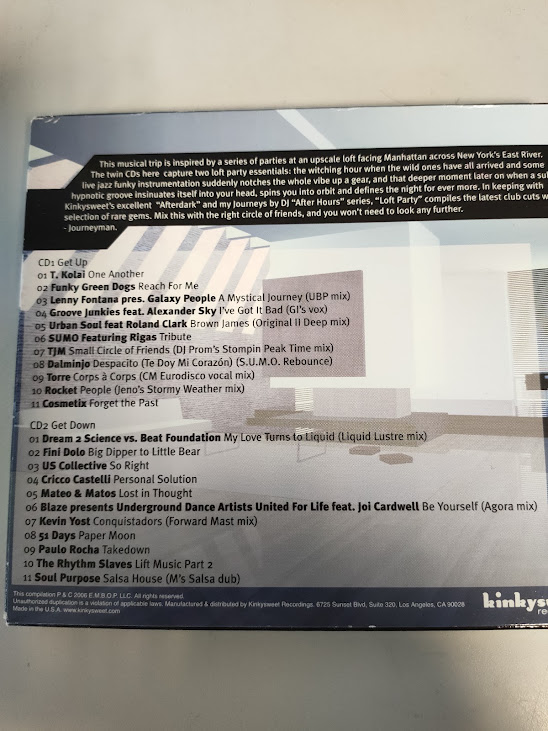Doppio CD Compilation Loft Party - New York City Anno 2006