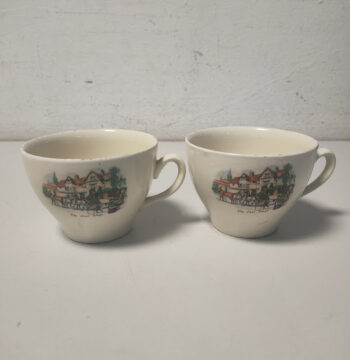 Tazze in Ceramica Old Bridge Earthenware Anni '50