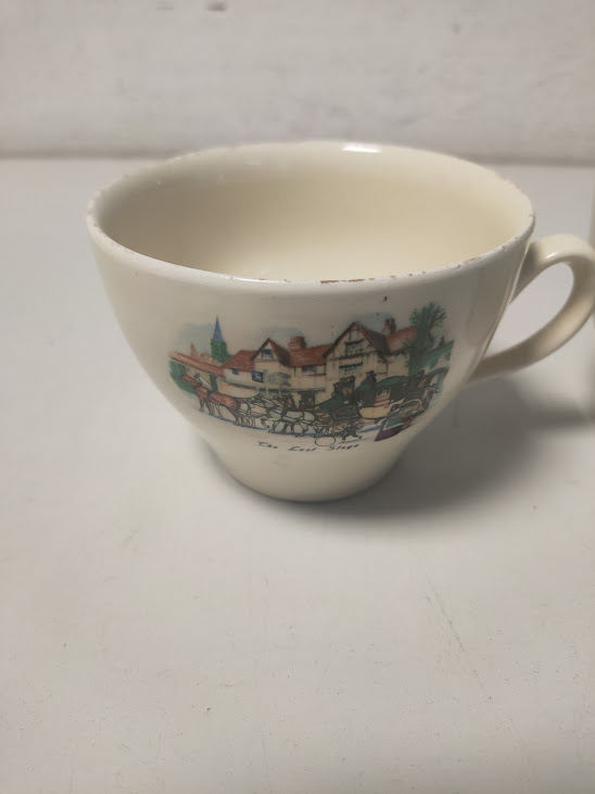 Tazze in Ceramica Old Bridge Earthenware Anni '50