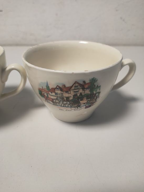 Tazze in Ceramica Old Bridge Earthenware Anni '50