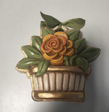 Formella da Parete Thun in Ceramica Decorata a Mano Vintage Anni 2000