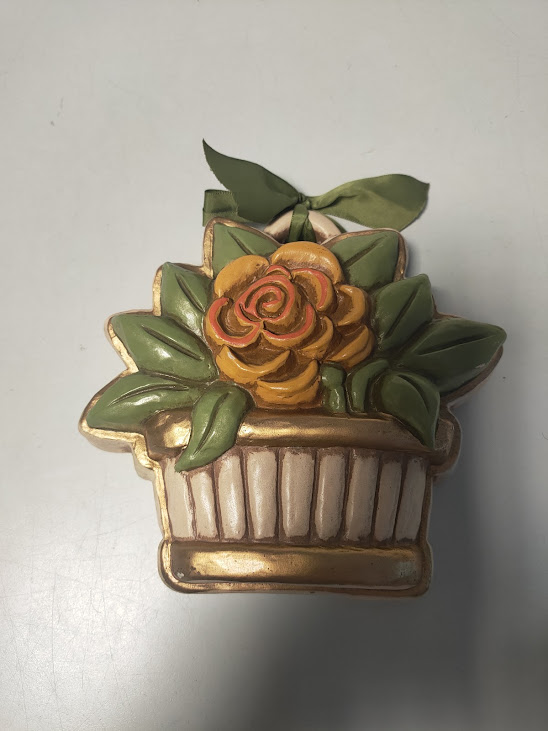 Formella da Parete Thun in Ceramica Decorata a Mano Vintage Anni 2000