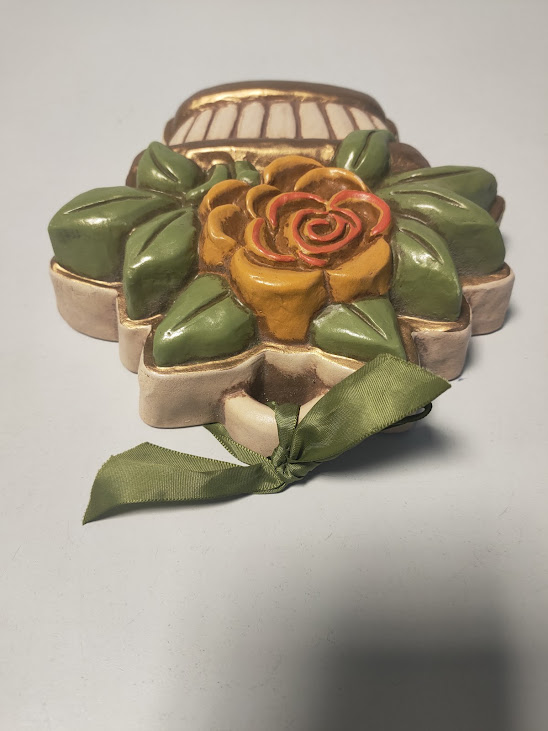 Formella da Parete Thun in Ceramica Decorata a Mano Vintage Anni 2000