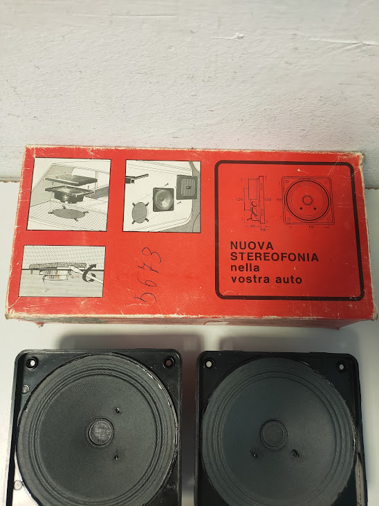 Kit di Altoparlanti 14W "Uniblock System" per Auto Vintage Anni '70