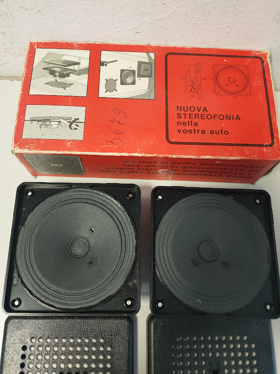 Kit di Altoparlanti 14W "Uniblock System" per Auto Vintage Anni '70