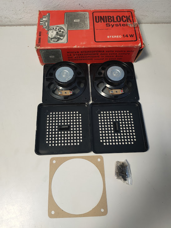 Kit di Altoparlanti 14W "Uniblock System" per Auto Vintage Anni '70