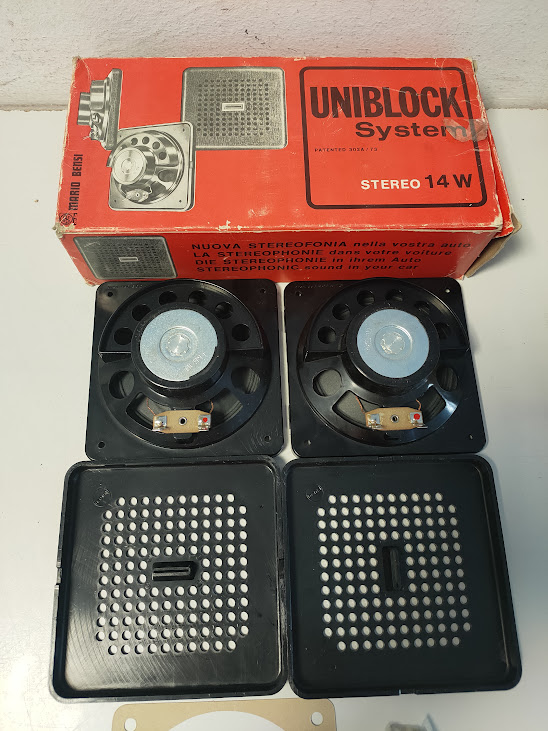 Kit di Altoparlanti 14W "Uniblock System" per Auto Vintage Anni '70