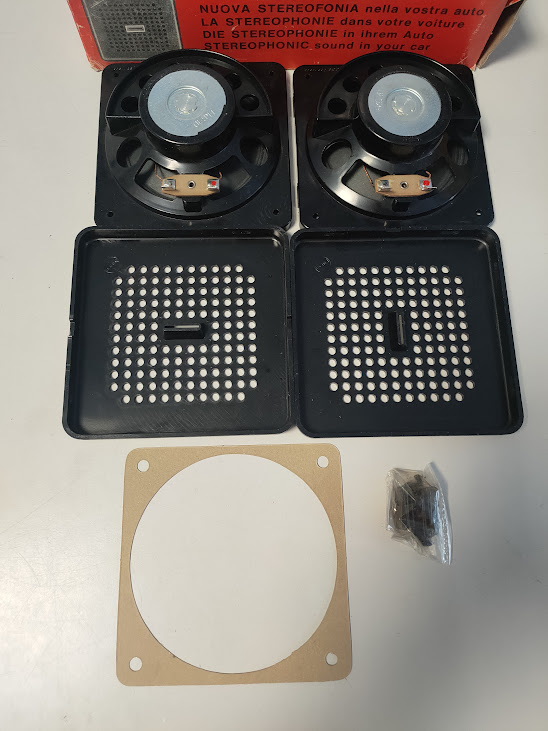 Kit di Altoparlanti 14W "Uniblock System" per Auto Vintage Anni '70