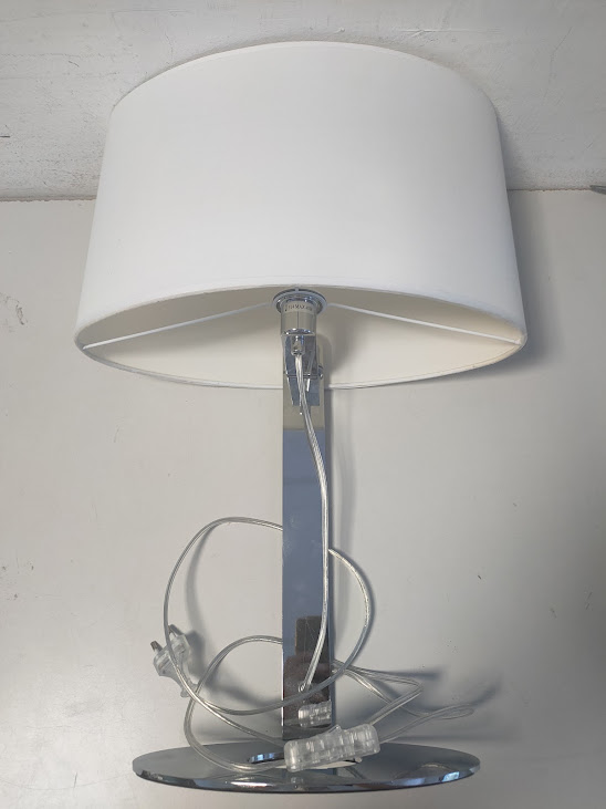 Lampada da Tavolo "Ideal Lux Desirèe TL1"con Paralume Cilindrico Anni 2000