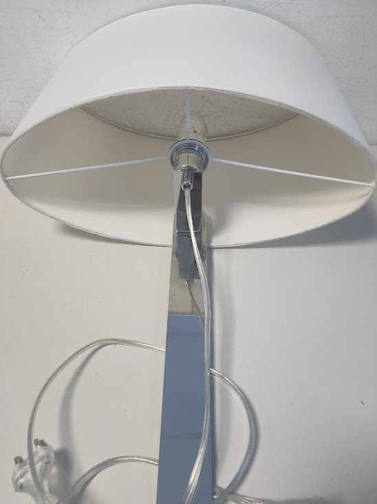 Lampada da Tavolo "Ideal Lux Desirèe TL1"con Paralume Cilindrico Anni 2000