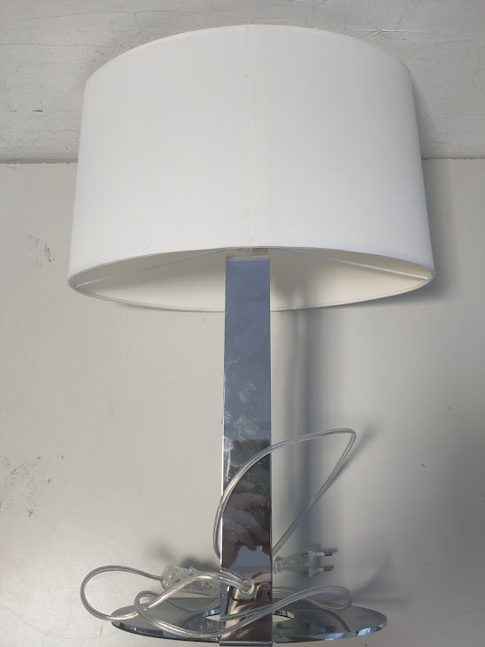 Lampada da Tavolo "Ideal Lux Desirèe TL1"con Paralume Cilindrico Anni 2000