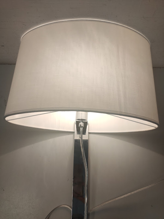 Lampada da Tavolo "Ideal Lux Desirèe TL1"con Paralume Cilindrico Anni 2000