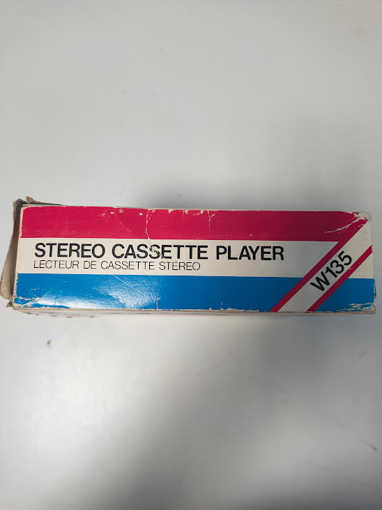Lettore di Audiocassette Portatile Stereo Modello W135 Vintage Anni '80