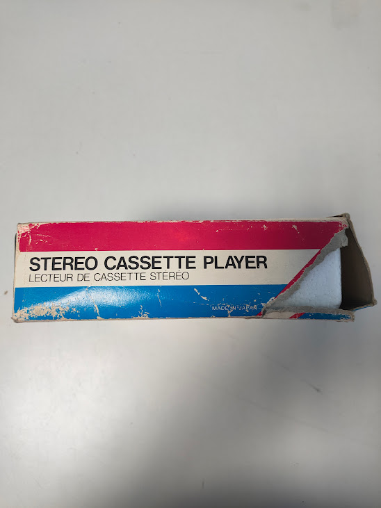 Lettore di Audiocassette Portatile Stereo Modello W135 Vintage Anni '80