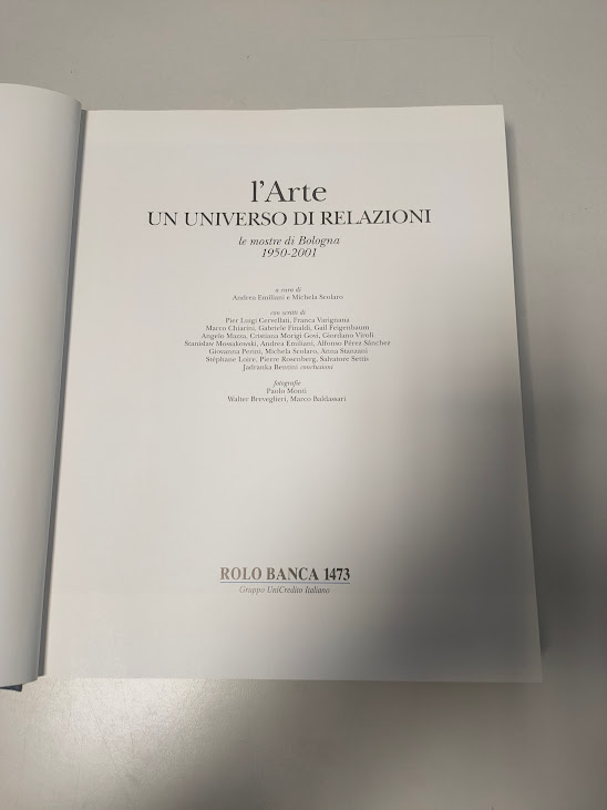 Libro L'Arte Un Universo di relazioni Rolo Banca 2002