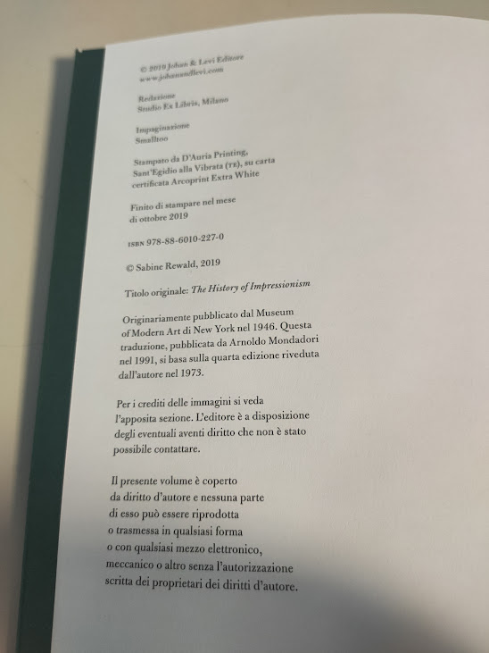 Libro La Storia Dell'Impressionismo John Rewald 2019