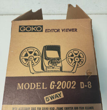 Moviola da Tavolo Goko Editor Viewer Dual-8 Vintage Anni '70