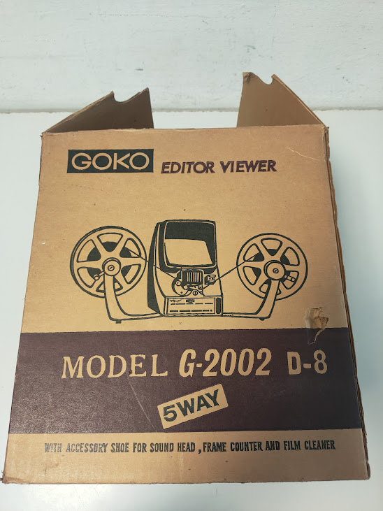 Moviola da Tavolo Goko Editor Viewer Dual-8 Anni '70