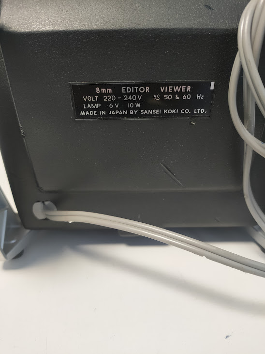 Moviola da Tavolo Goko Editor Viewer Dual-8 Anni '70