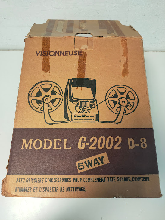 Moviola da Tavolo Goko Editor Viewer Dual-8 Anni '70