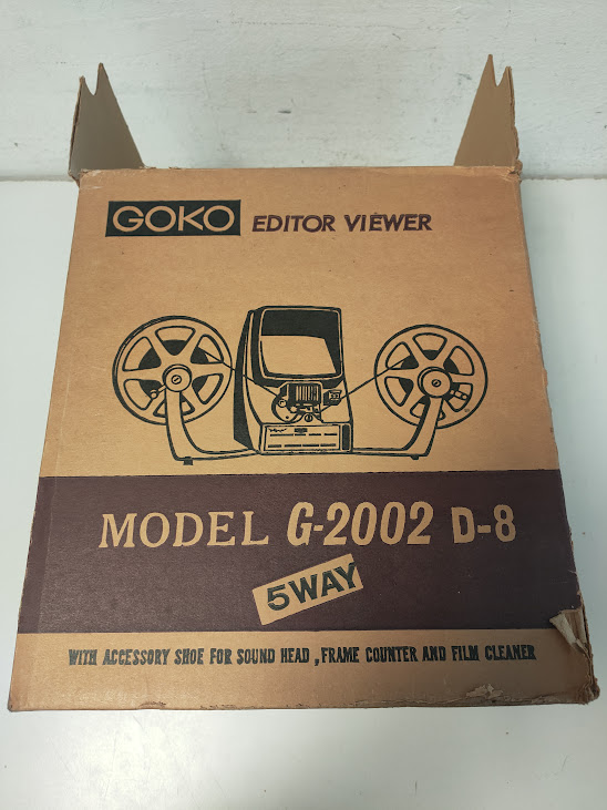 Moviola da Tavolo Goko Editor Viewer Dual-8 Anni '70