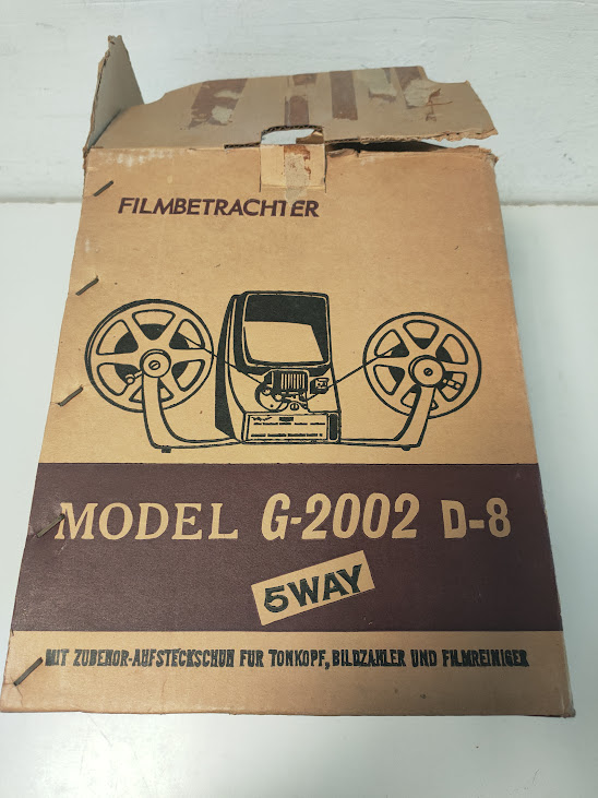 Moviola da Tavolo Goko Editor Viewer Dual-8 Anni '70