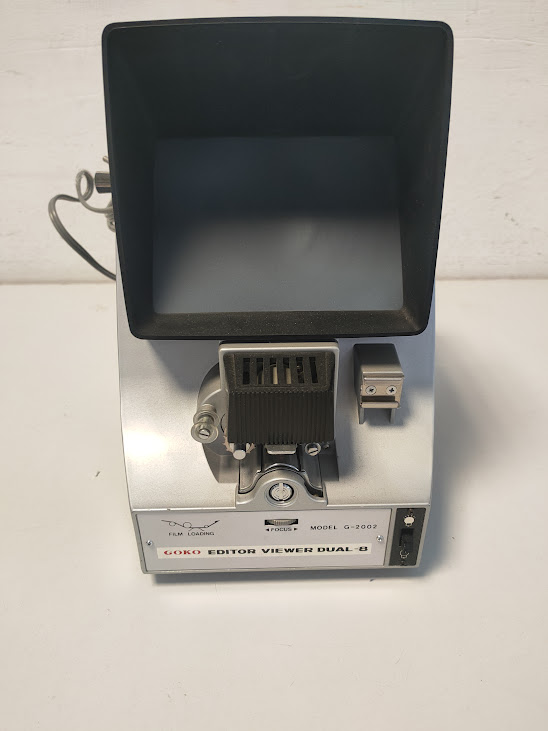 Moviola da Tavolo Goko Editor Viewer Dual-8 Anni '70