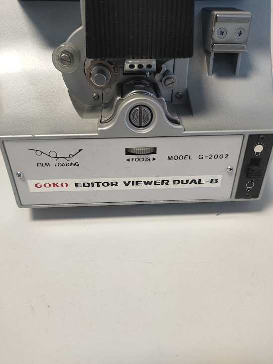 Moviola da Tavolo Goko Editor Viewer Dual-8 Anni '70