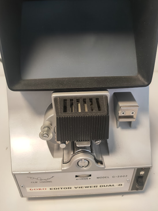 Moviola da Tavolo Goko Editor Viewer Dual-8 Anni '70