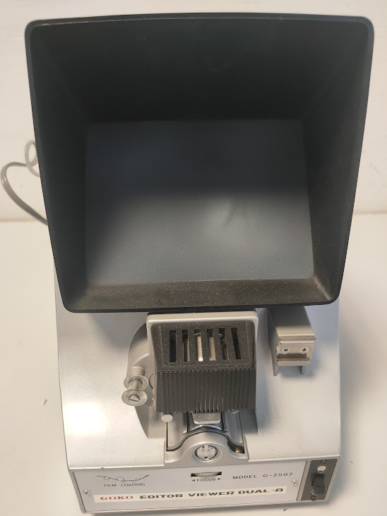 Moviola da Tavolo Goko Editor Viewer Dual-8 Anni '70