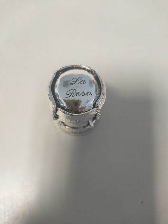 Oggetto Decorativo a Forma di Tappo da Spumante/Champagne Laminato in Argento
