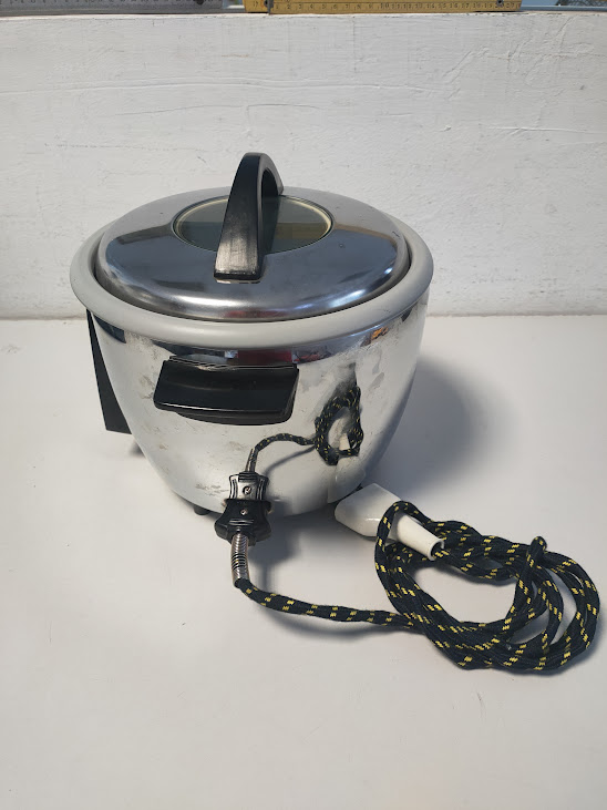Pentola Cuociriso Elettrico Toshiba in Metallo Anni '90