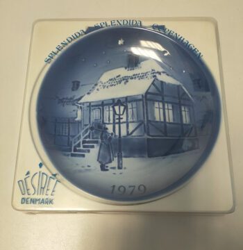 Piatto in Porcellana "Old Copenhagen Blue" Désirée Denmark Vintage 1979