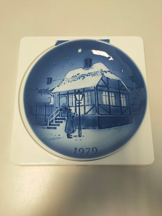 Piatto in Porcellana "Old Copenhagen Blue" Désirée Denmark Vintage 1979