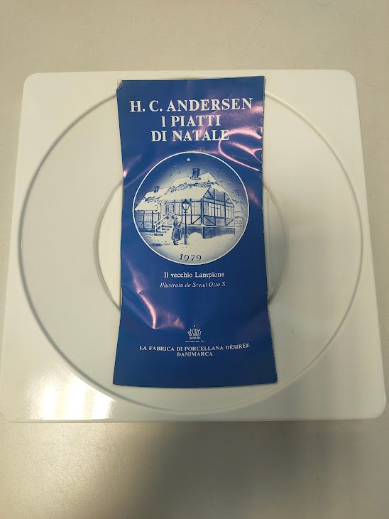 Piatto in Porcellana "Old Copenhagen Blue" Désirée Denmark Vintage 1979