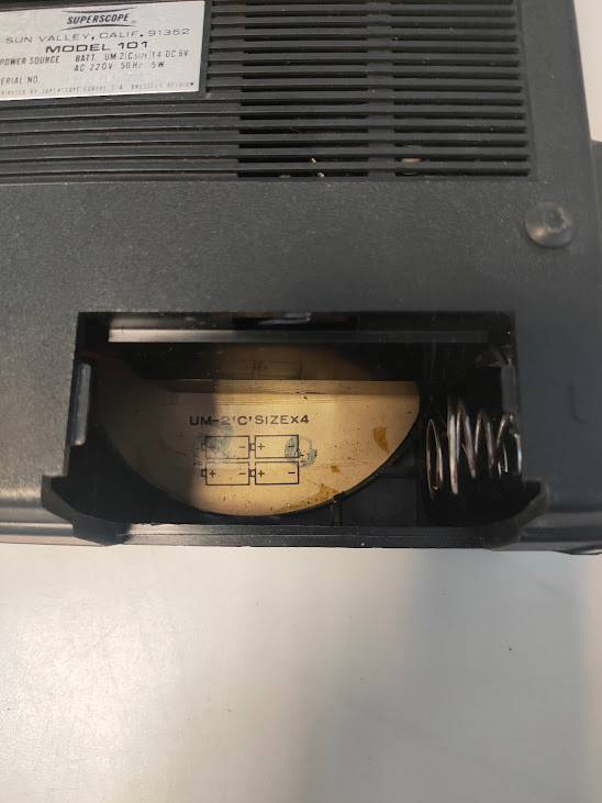 Piccolo Televisore Portatile in Bianco e Nero a Transistor Roadstar TV-400N