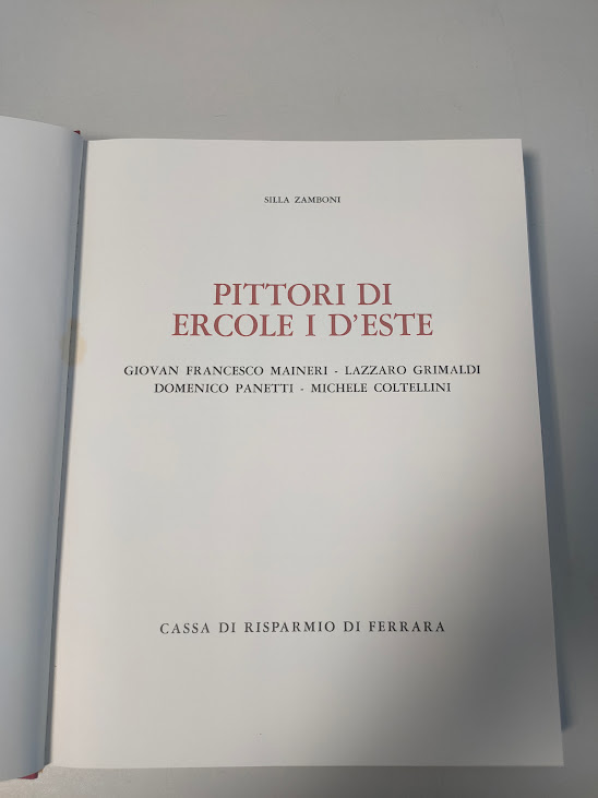 Libro Pittori di Ercole I D'Este 1975
