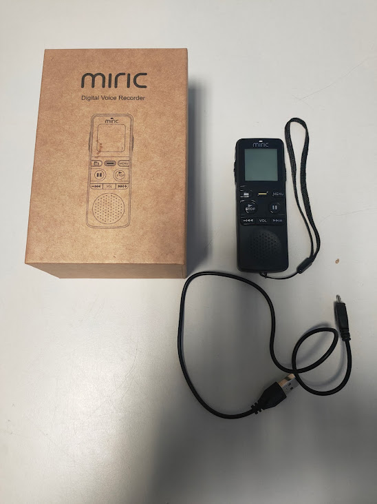 Registratore Vocale Digitale Portatile 8 GB della Marca Miric 2020