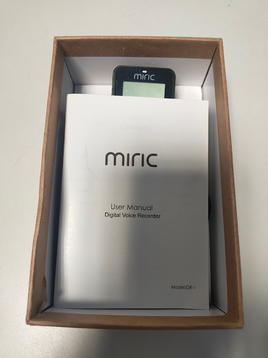 Registratore Vocale Digitale Portatile 8 GB della Marca Miric 2020