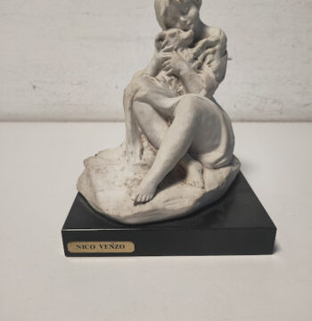Scultura Firmata Dall'Artista Italiano Nico Venzo in Vintage Anni '80