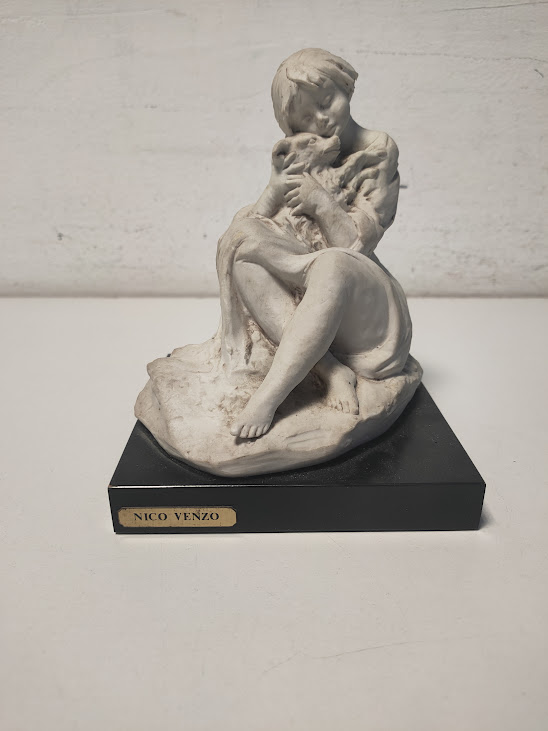 Scultura Firmata Dall'Artista Italiano Nico Venzo in Vintage Anni '80