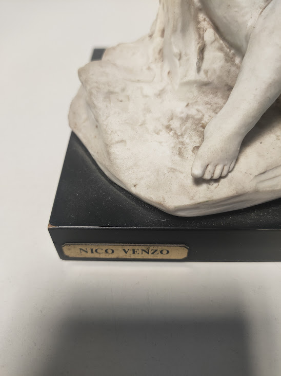 Scultura Firmata Dall'Artista Italiano Nico Venzo in Vintage Anni '80