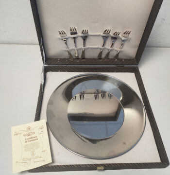 Servizio da Dessert Marchiato SAF Inox 18/10 Vintage Anni 70/80