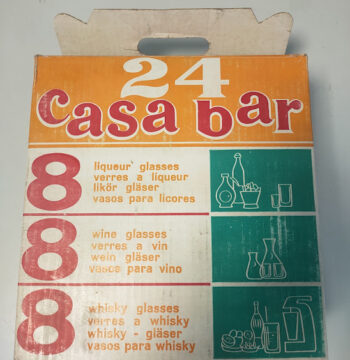 Set di Bicchieri 24 Pezzi per Liquore, Vino e Whisky Collezione Casa Bar