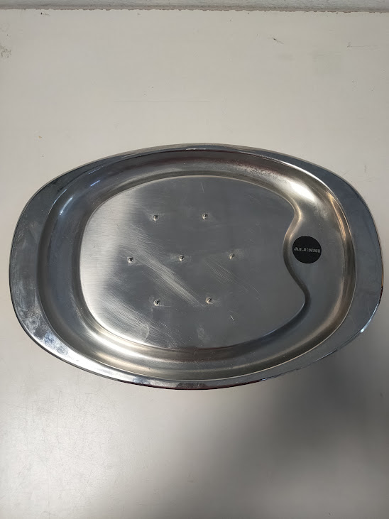 Vassoio da Portata in Acciaio Inox Alessi Anni '90